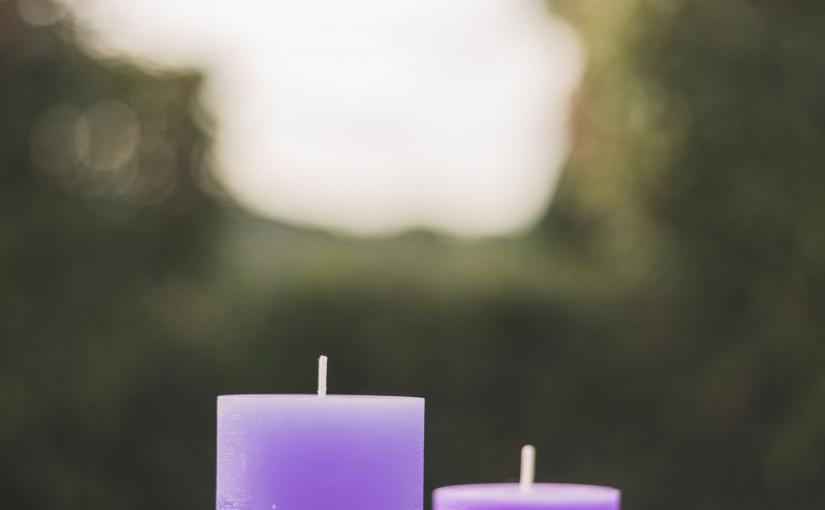 Κεριά Κορμοί με άρωμα Λεβάντα