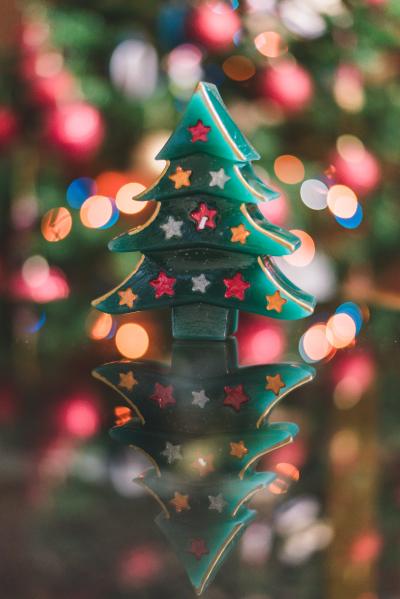Κερί Χριστουγεννιάτικο Δέντρο Ζωγραφιστό