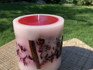 Διακοσμητικό Κερί με Ποτ Πουρί Στρογγυλό